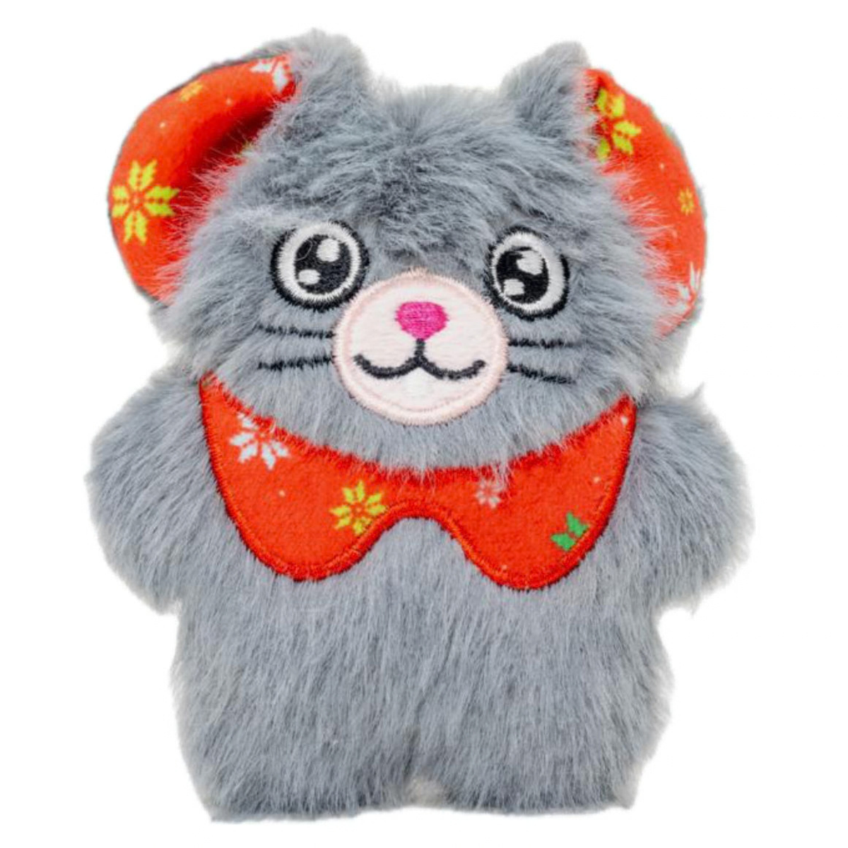 Kong Holiday Cat Snuzzles Mouse Grey