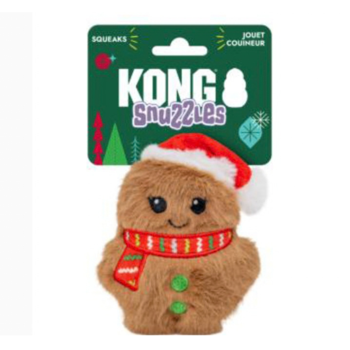 Kong Holiday Snuzzle XS Gingerbread Man