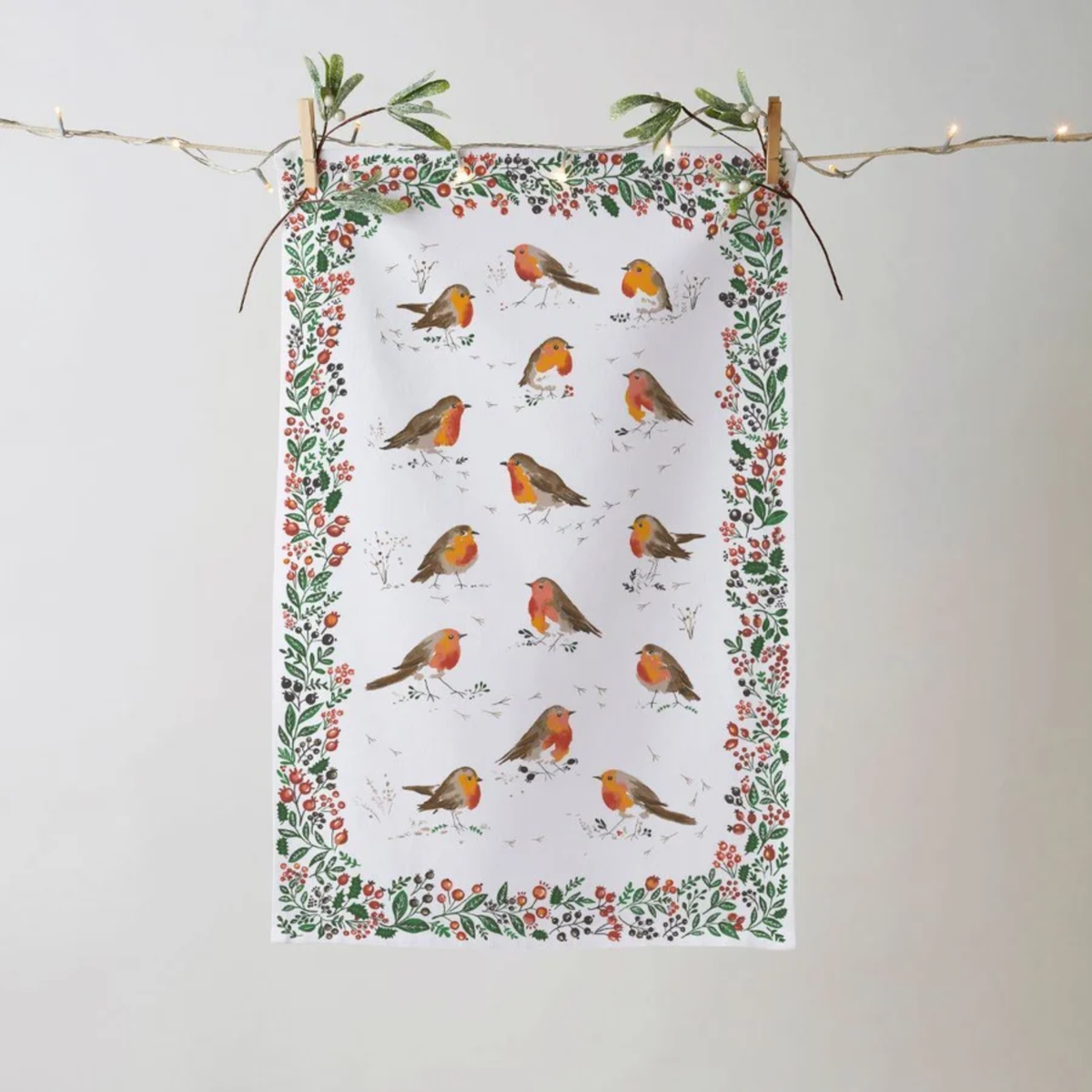 Robins & Berry Border Recycled Blend Cotton Tea Towel