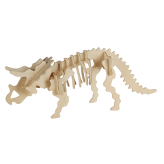 Natural Wooden Dinosaur Skeleton 3D Puzzle