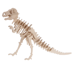 Natural Wooden Dinosaur Skeleton 3D Puzzle