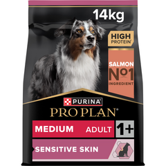 PRO PLAN Medium Adult Dog Sensitive Skin – Salmon (14kg)