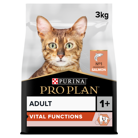 PRO PLAN Adult Cat Vital Functions – Salmon (3kg)