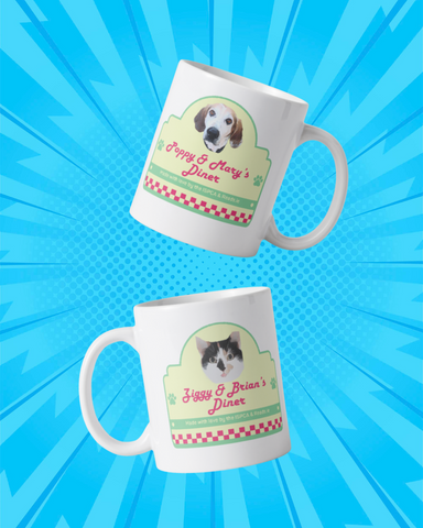 Personalised Diner's Mug