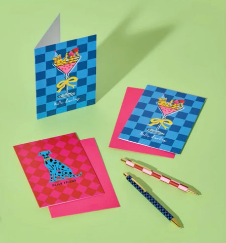 HELLO FRIENDS SET OF 8 NOTECARDS