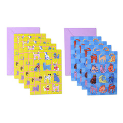 Notecards (Set of 8) Cats & Dogs