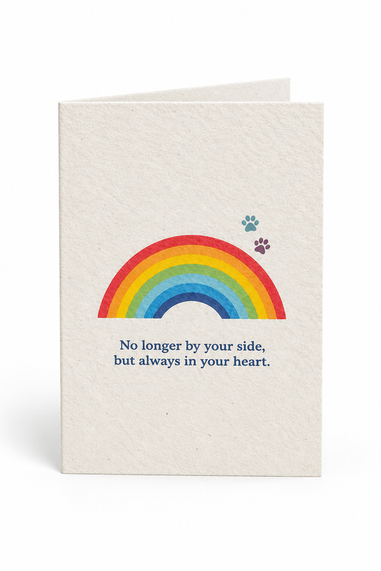 ‘No longer by your side’ Card. A6