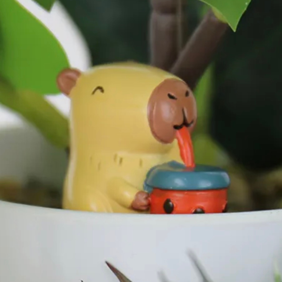 Mini Capybara Plant Pot Markers – Set of 4