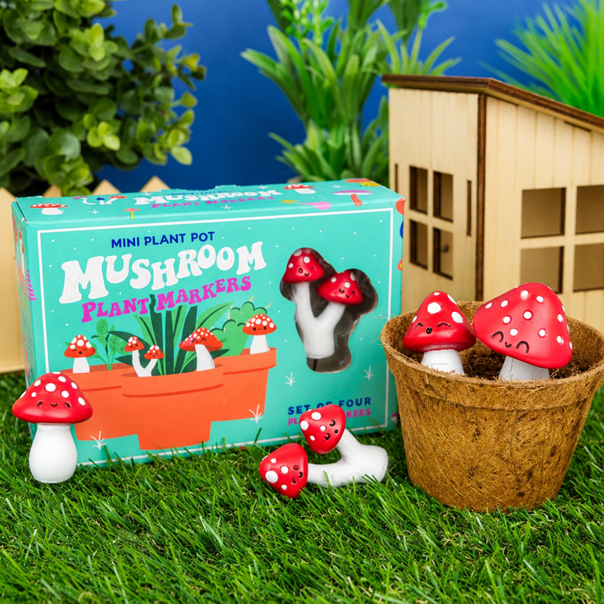 Mini Mushroom Plant Pot Markers