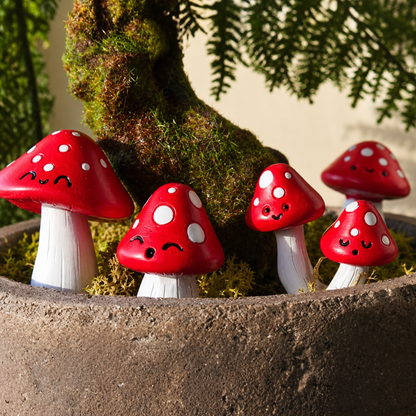 Mini Mushroom Plant Pot Markers