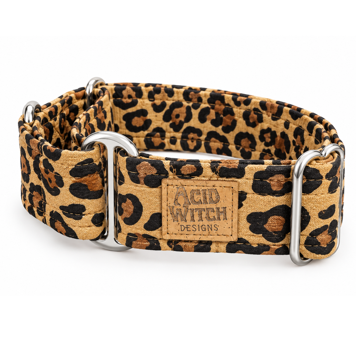 Leopard Print Martingale Collar