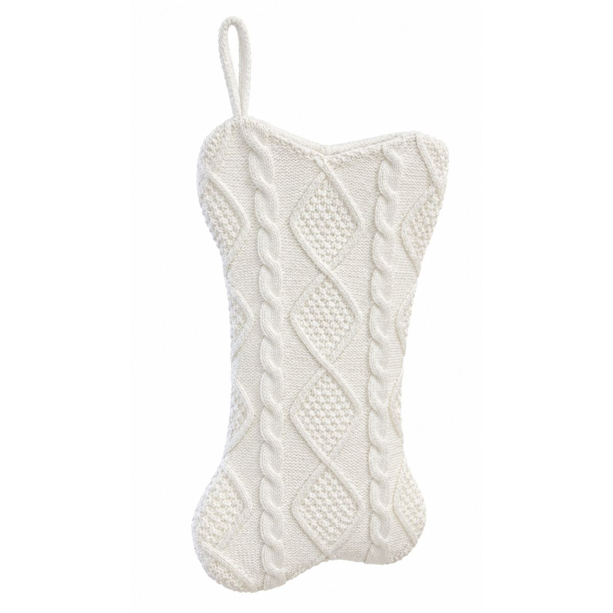 White Bone Shaped Stocking
