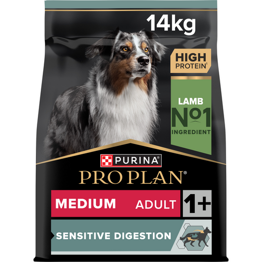 PRO PLAN Medium Adult Sensitive Digestion – Lamb (14kg)