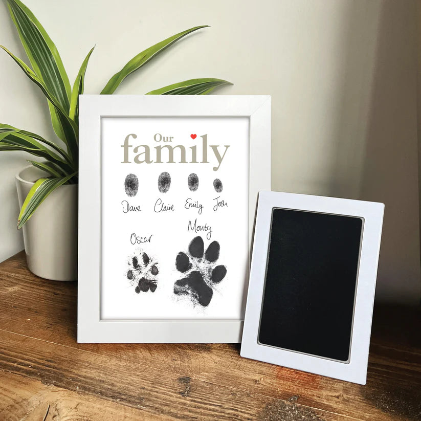 Our Family Prints – Finger & Paw Print Frame Kit