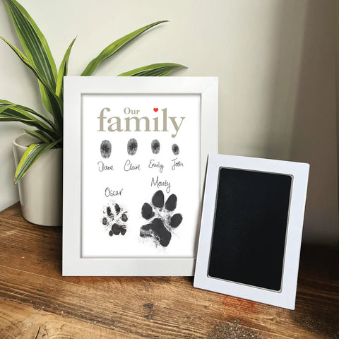 Our Family Prints – Finger & Paw Print Frame Kit