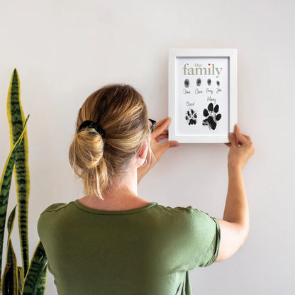 Our Family Prints – Finger & Paw Print Frame Kit