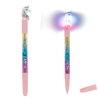 Unicorn Pen with Glitter