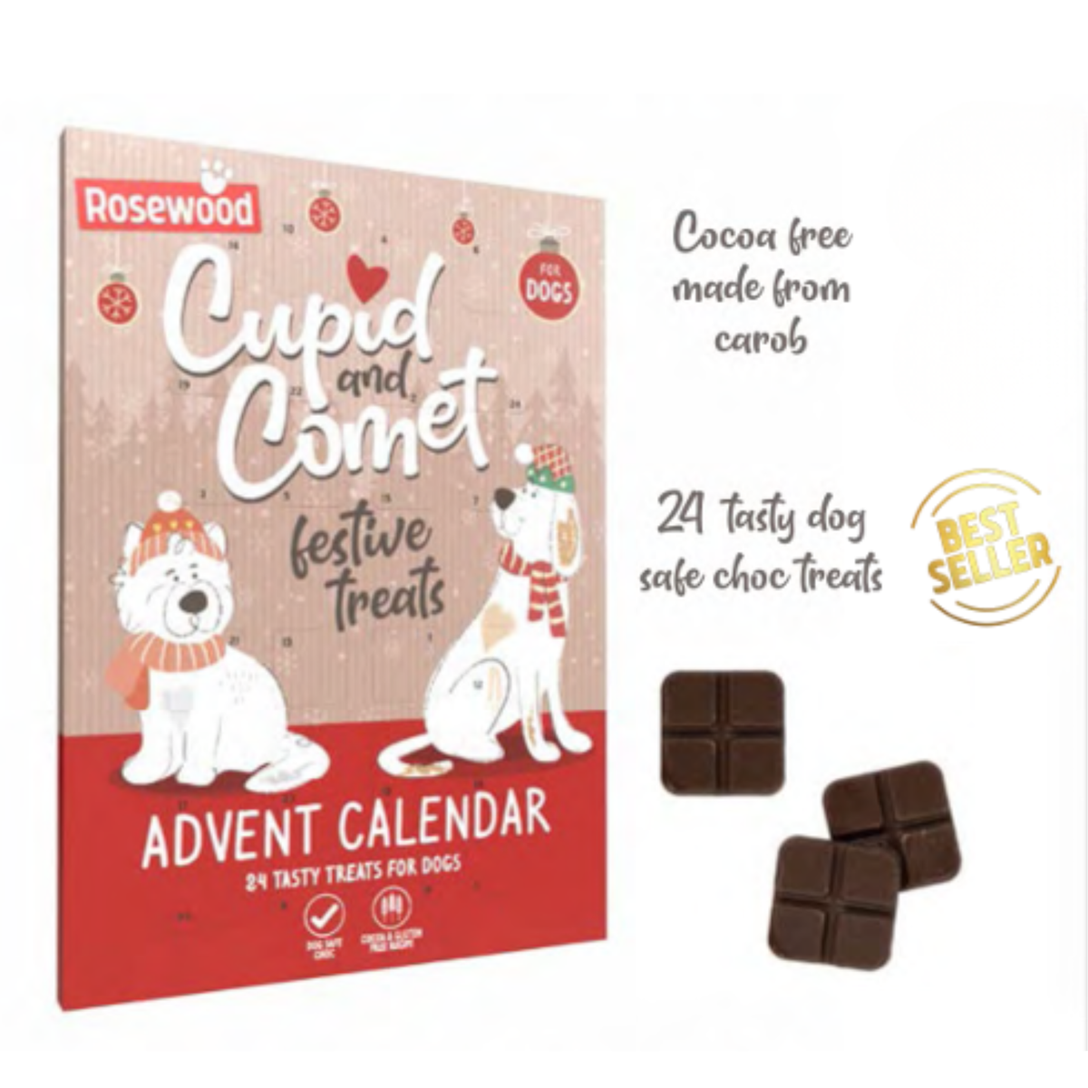 Cupid & Comet Advent Calendar for Dogs