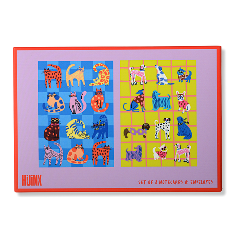 Notecards (Set of 8) Cats & Dogs