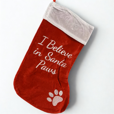 I Believe in Santa Paws Stocking