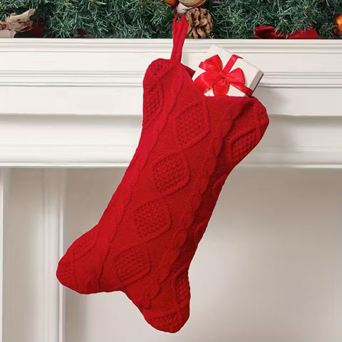 Knitted Pet Christmas Stocking