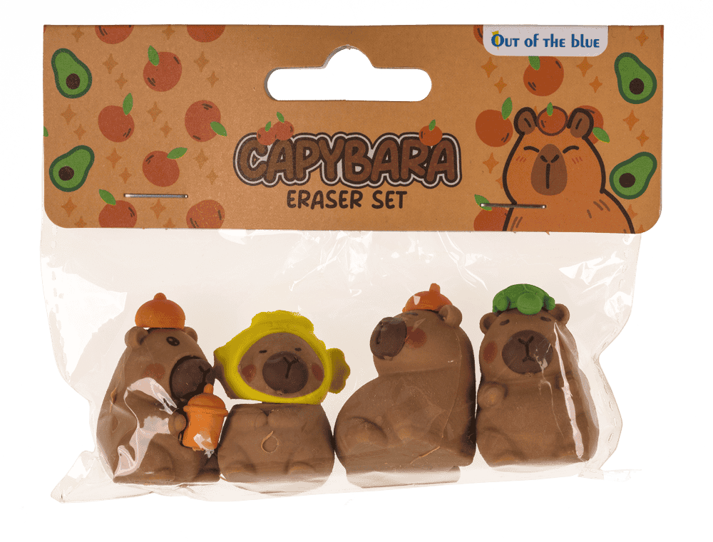 Capybara Eraser Pack