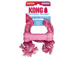 KONG Puppy Goodie Bone with Rope (XS)
