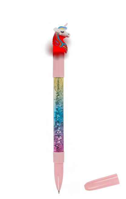 Unicorn Pen with Glitter